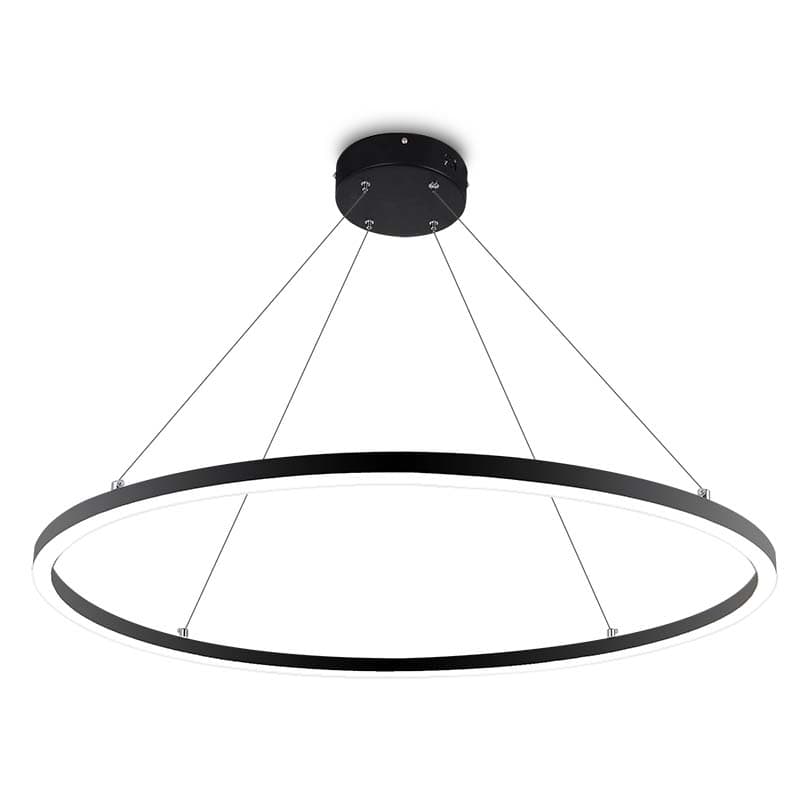 RING, LUMINARIA CIRCULAR LED 48W 2700K NEGRO